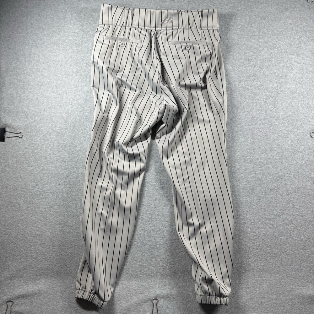 Mizuno Gray Pinstriped Men’s Full‎ Length Baseball Pants 34-36L - Picture 4 of 12